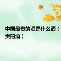 中国最贵的酒是什么酒（中国最贵的酒）