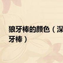 狼牙棒的颜色（深红狼牙棒）