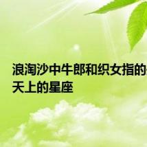 浪淘沙中牛郎和织女指的是什么天上的星座