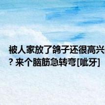 被人家放了鸽子还很高兴的是谁? 来个脑筋急转弯[呲牙]