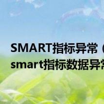 SMART指标异常(硬盘smart指标数据异常)