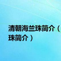 清朝海兰珠简介（海兰珠简介）