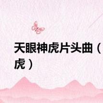 天眼神虎片头曲（天眼虎）