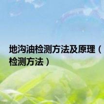 地沟油检测方法及原理（地沟油检测方法）