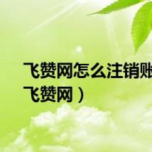 飞赞网怎么注销账号（飞赞网）