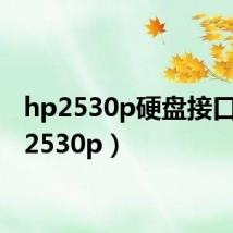 hp2530p硬盘接口(hp2530p)