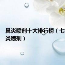 鼻炎喷剂十大排行榜(七秒钟鼻炎喷剂)