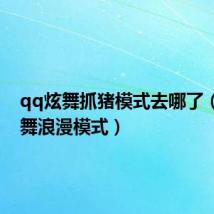 qq炫舞抓猪模式去哪了(qq炫舞浪漫模式)