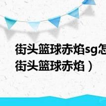 街头篮球赤焰sg怎样(街头篮球赤焰)