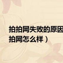 拍拍网失败的原因（拍拍网怎么样）