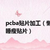 pcba贴片加工（懒人睡睡瘦贴片）