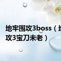 地牢围攻3boss(地牢围攻3宝刀未老)