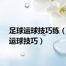 足球运球技巧练（足球运球技巧）