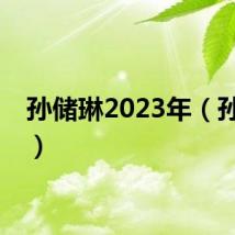 孙储琳2023年（孙储琳）