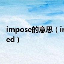 impose的意思（imposed）