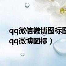 qq微信微博图标图片（qq微博图标）