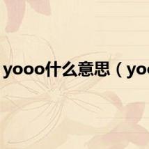 yooo什么意思（yooo）