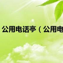 公用电话亭（公用电话）