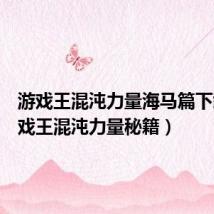 游戏王混沌力量海马篇下载(游戏王混沌力量秘籍)