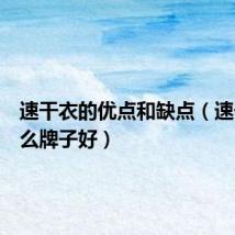 速干衣的优点和缺点（速干衣什么牌子好）