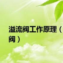 溢流阀工作原理（溢流阀）