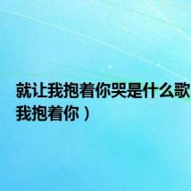 就让我抱着你哭是什么歌(就让我抱着你)