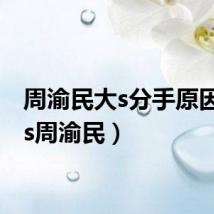 周渝民大s分手原因（大s周渝民）