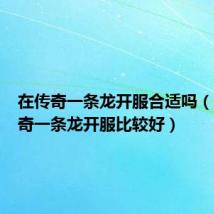 在传奇一条龙开服合适吗（哪个传奇一条龙开服比较好）