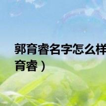 郭育睿名字怎么样（郭育睿）