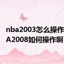nba2003怎么操作（NBA2008如何操作啊）