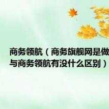 商务领航（商务旗舰网是做什么的与商务领航有没什么区别）