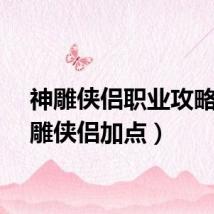 神雕侠侣职业攻略（神雕侠侣加点）
