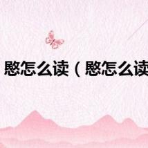 愍怎么读（愍怎么读音）