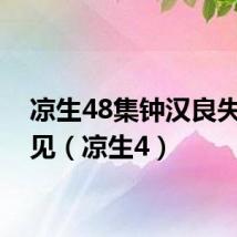 凉生48集钟汉良失明相见（凉生4）
