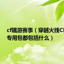 cf端游赛事（穿越火线CF 赛事专用包都包括什么）