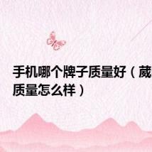 手机哪个牌子质量好（葳朗手机质量怎么样）