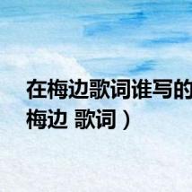在梅边歌词谁写的（在梅边 歌词）
