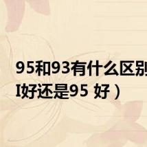 95和93有什么区别（93I好还是95 好）