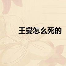 王燮怎么死的