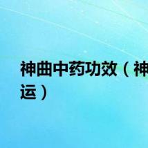 神曲中药功效（神曲星运）