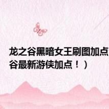 龙之谷黑暗女王刷图加点(龙之谷最新游侠加点!)