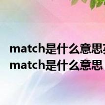match是什么意思英语（match是什么意思）