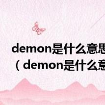 demon是什么意思翻译(demon是什么意思)