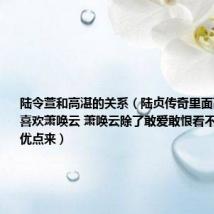 陆令萱和高湛的关系(陆贞传奇里面高湛怎么会喜欢萧唤云 萧唤云除了敢爱敢恨看不出有社么优点来)