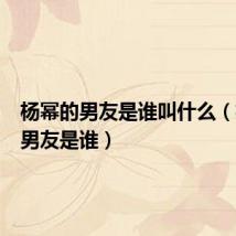 杨幂的男友是谁叫什么(杨幂的男友是谁)