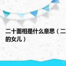 二十面相是什么意思(二十面相的女儿)