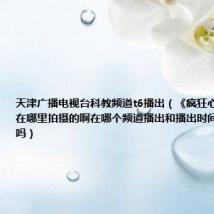 天津广播电视台科教频道t6播出(《疯狂心跳》第三季在哪里拍摄的啊在哪个频道播出和播出时间有大虾知道吗)