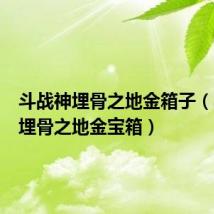 斗战神埋骨之地金箱子(斗战神埋骨之地金宝箱)