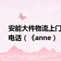 安能大件物流上门取货电话(《anne)