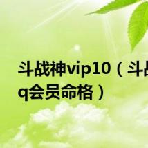 斗战神vip10(斗战神qq会员命格)